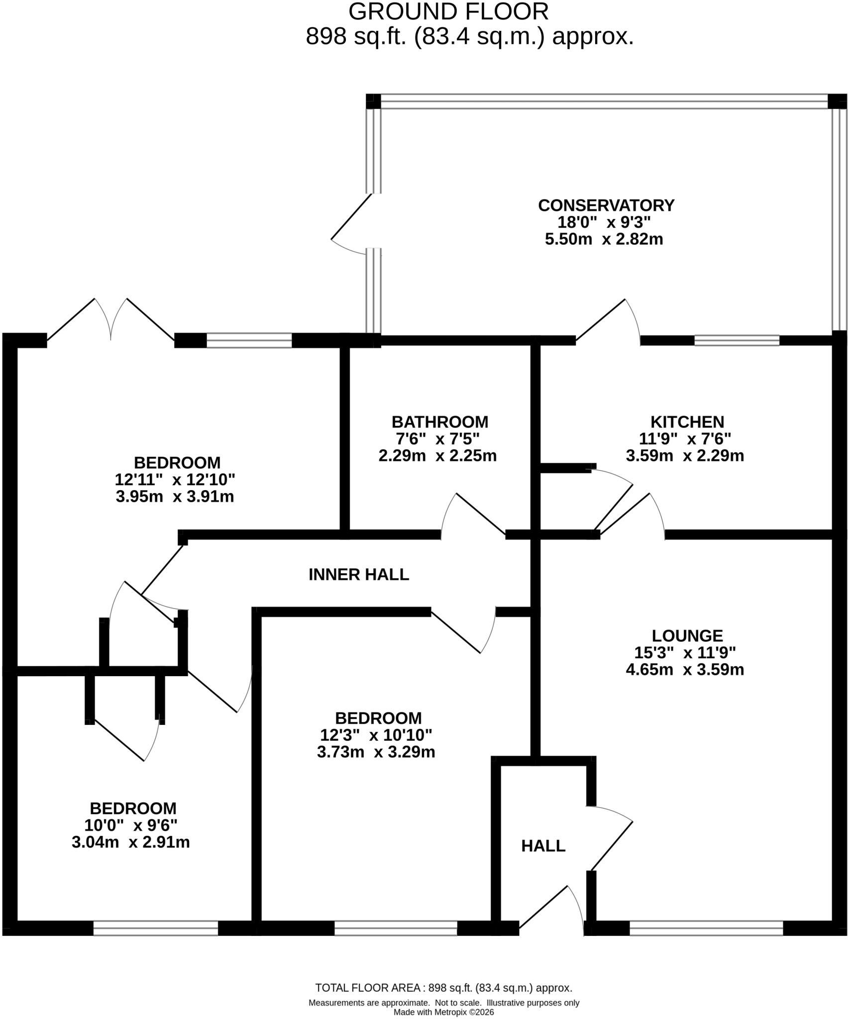 20 Sandpath, Fressingfield, Eye, Suffolk IP21 5QH floorplan