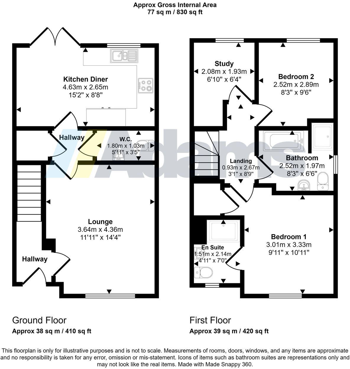 St.Neots Place, Sandymoor floorplan