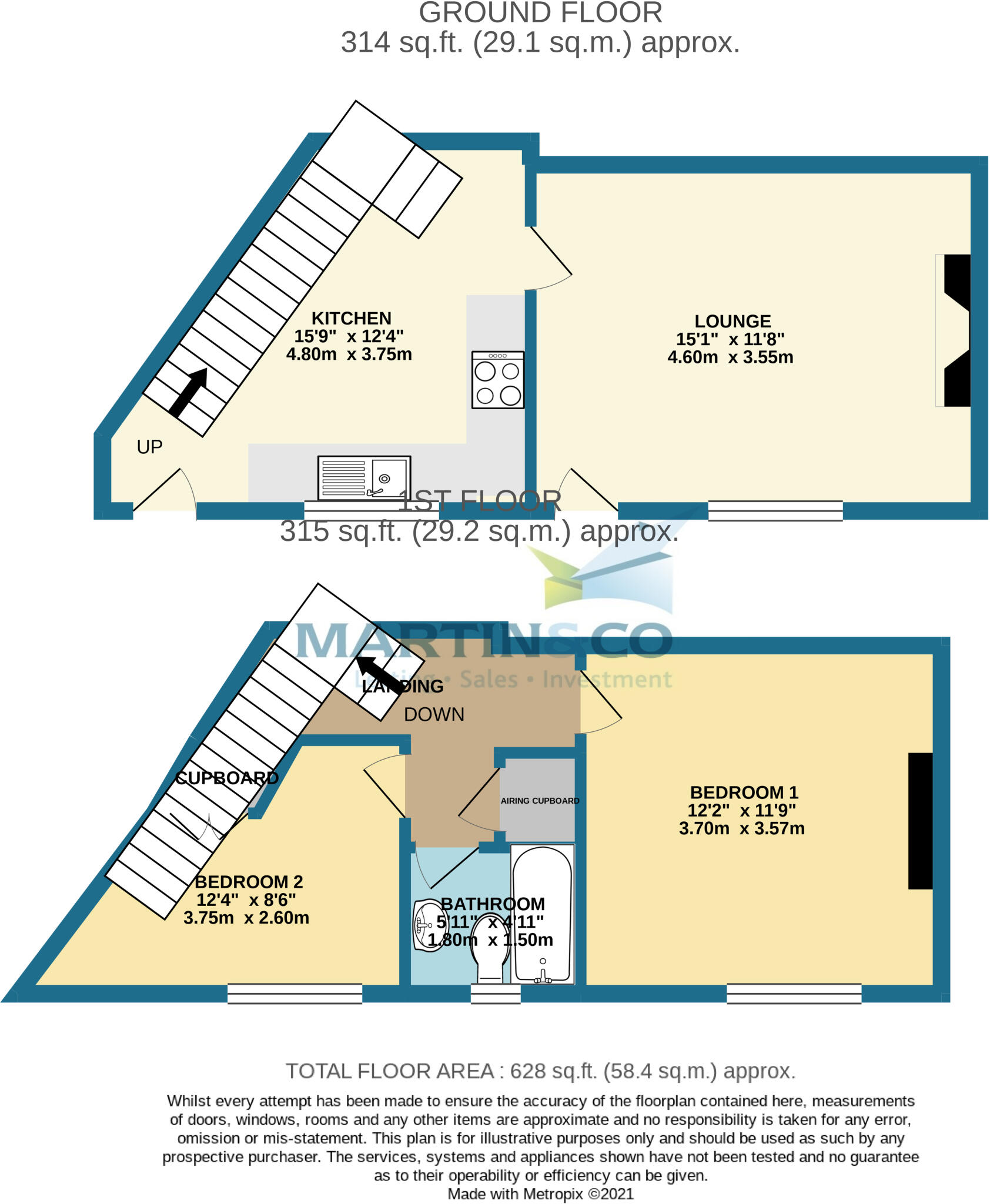 Zion Terrace, Norden, OL12 7RE floorplan