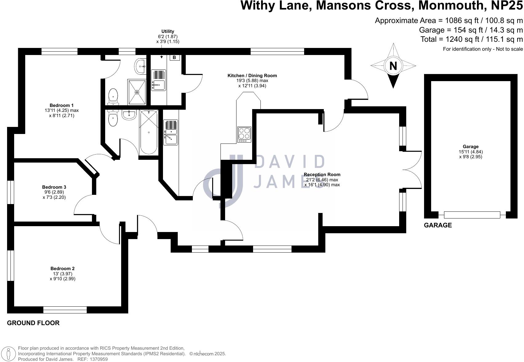 Withy Lane, Mansons Cross, Monmouth, Monmouthshire, NP25 floorplan