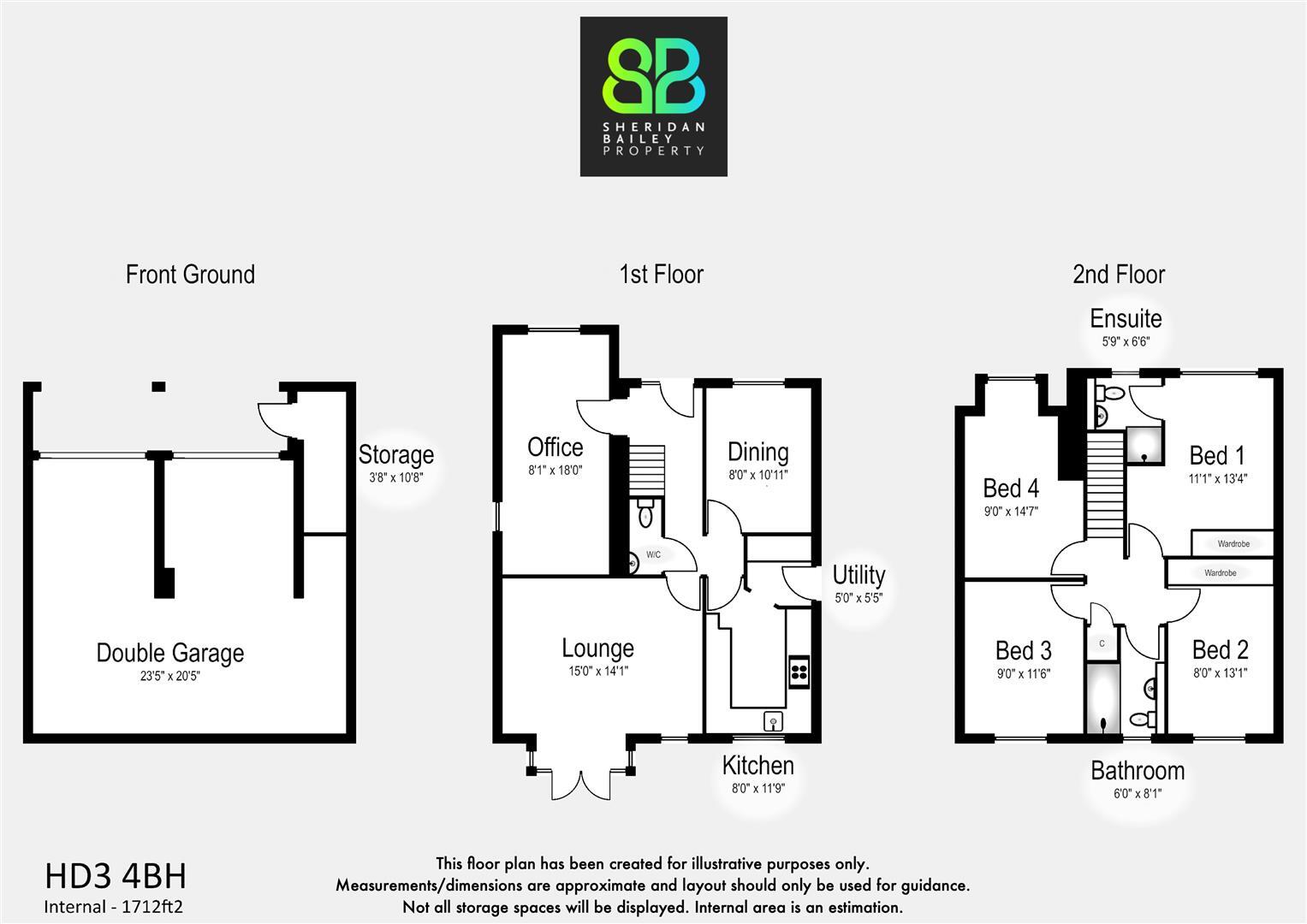 Wyvern Avenue, Huddersfield, HD3 4BH floorplan