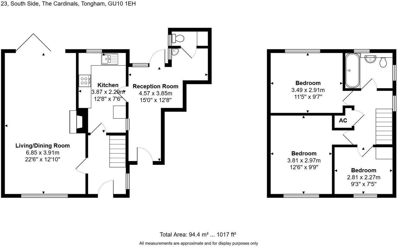 South Side, The Cardinals, Tongham, GU10 1EH floorplan
