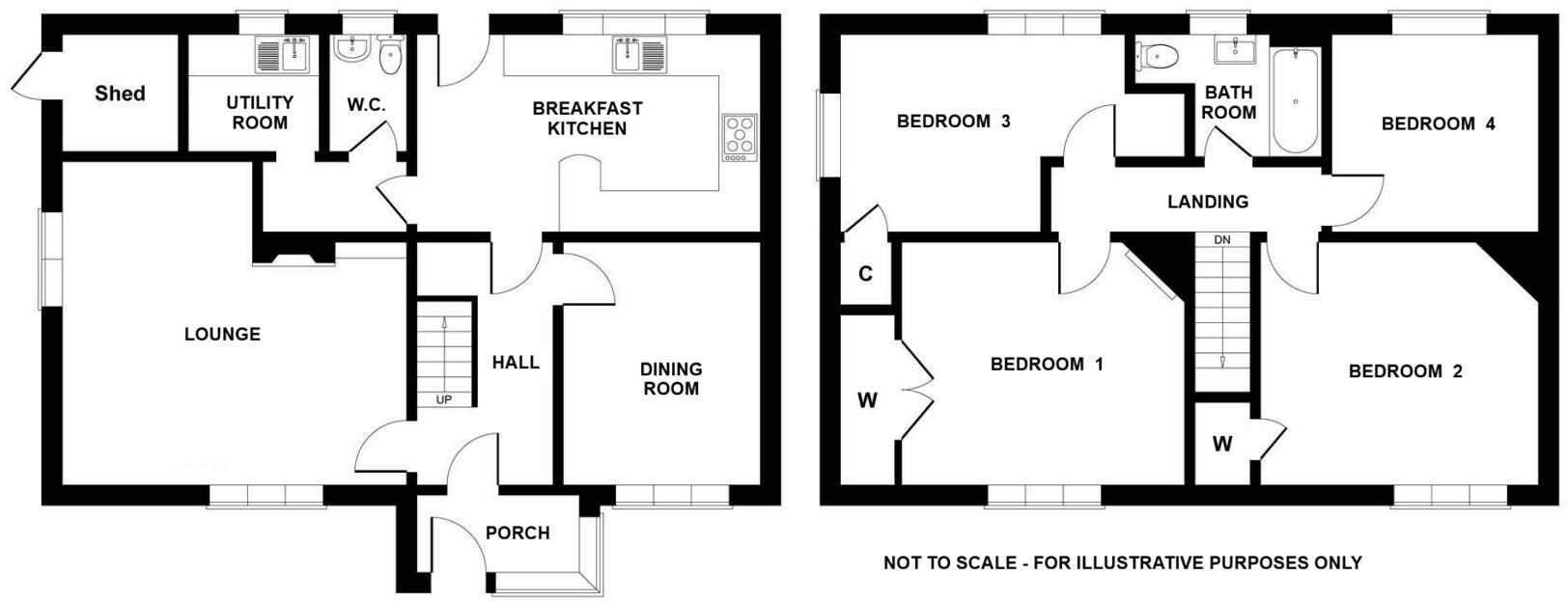Trenchard Close, Newton floorplan