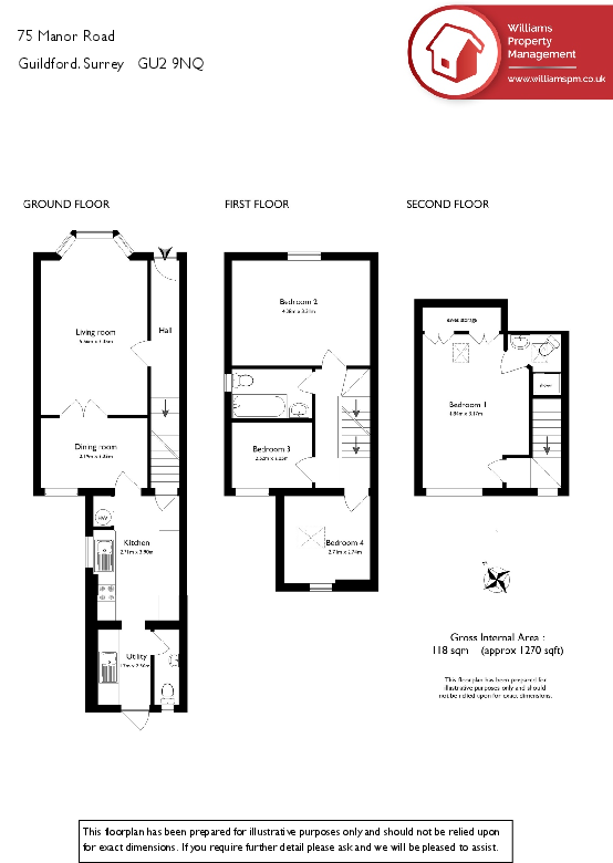 Guildford, Surrey, GU2 floorplan