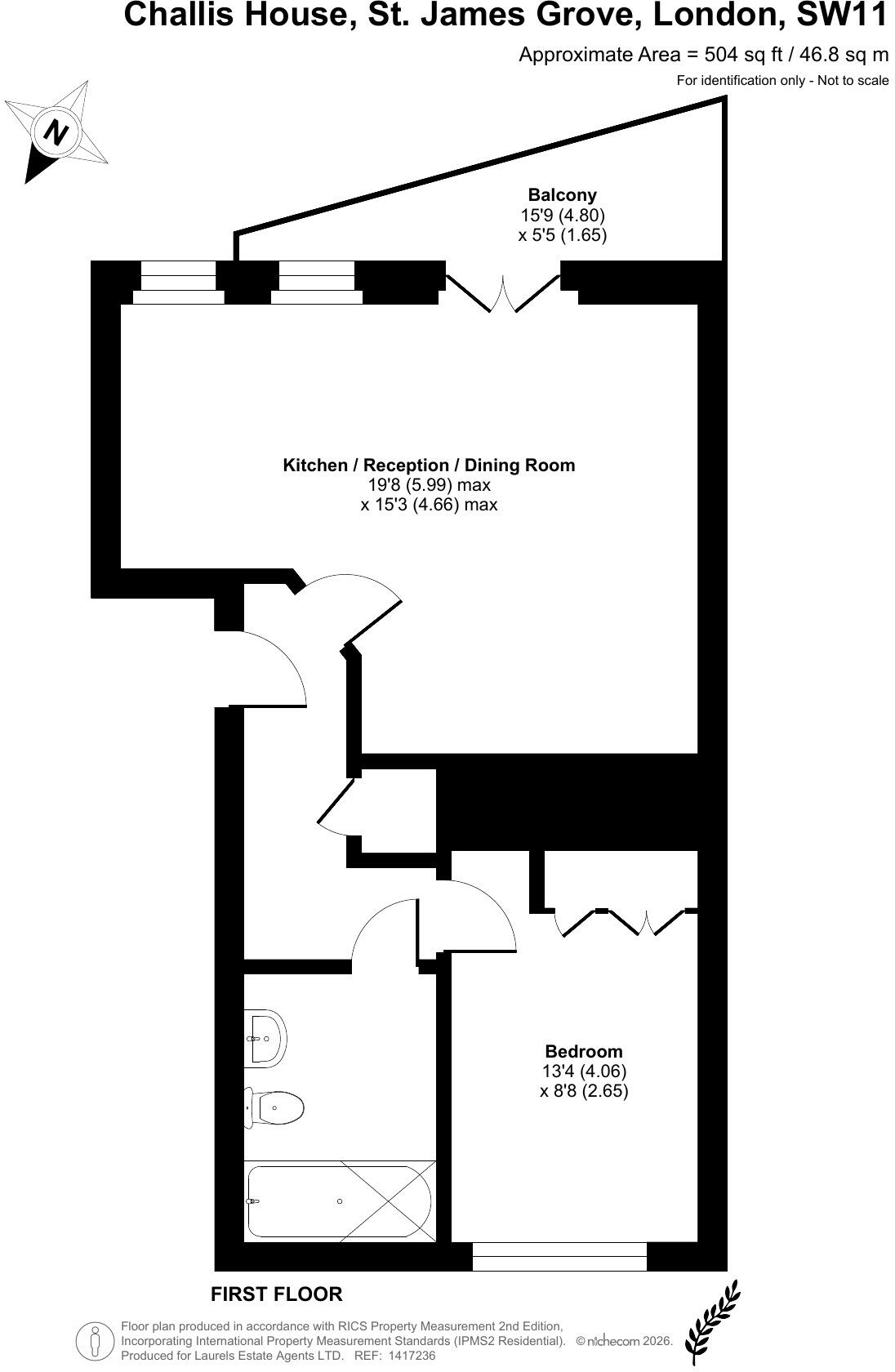 Challis House, St. James Grove, SW11 floorplan