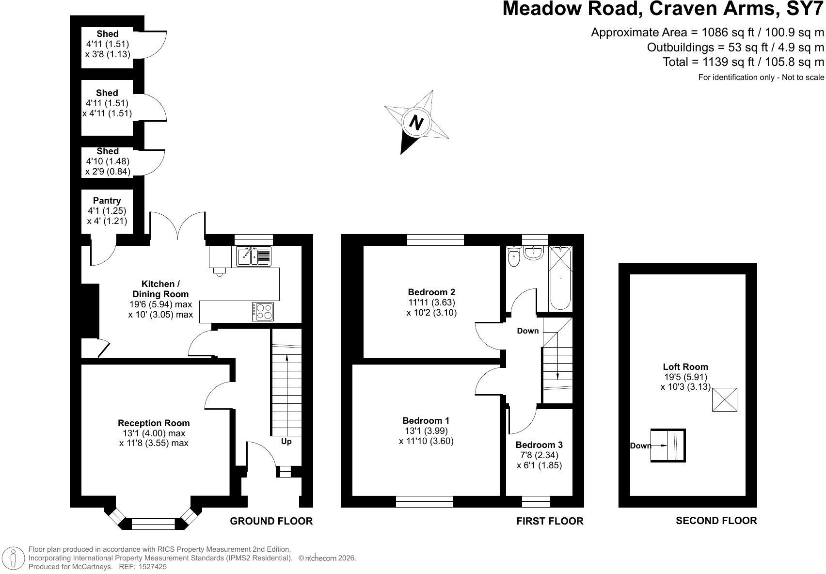 10, Meadow Road, Craven Arms, Shropshire floorplan