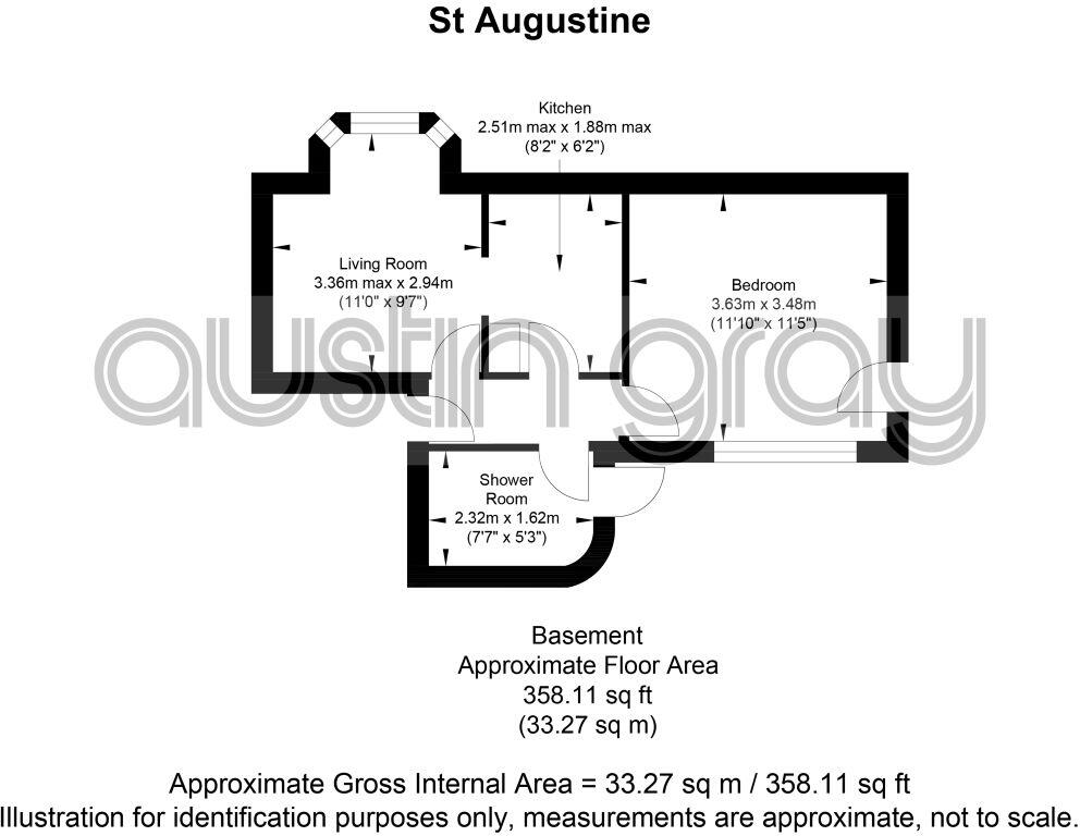 Flat 2, 6 St Augustine Road, Littlehampton, West Sussex, BN17 5NG floorplan