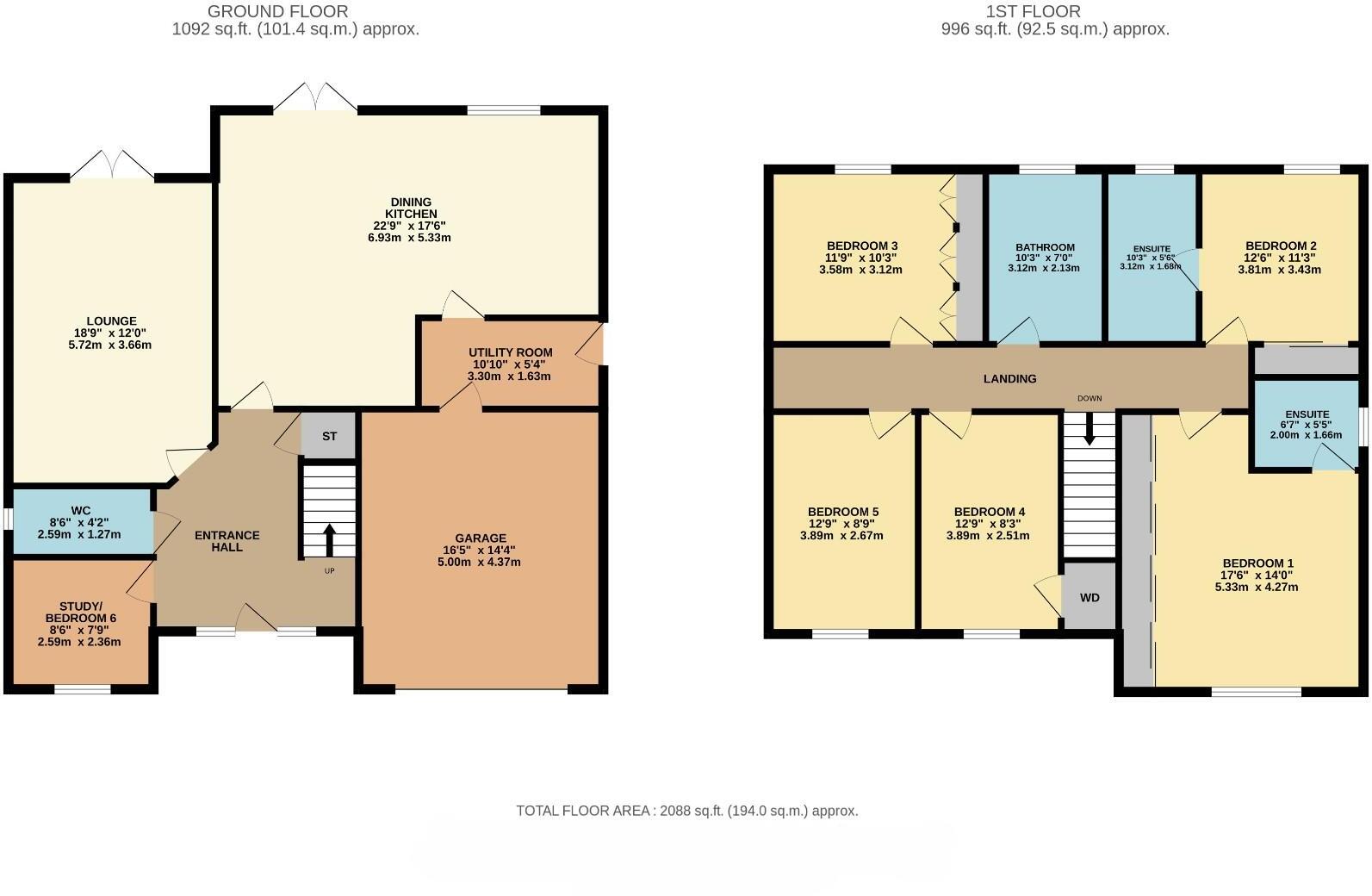 Willow Drive, Harrogate floorplan