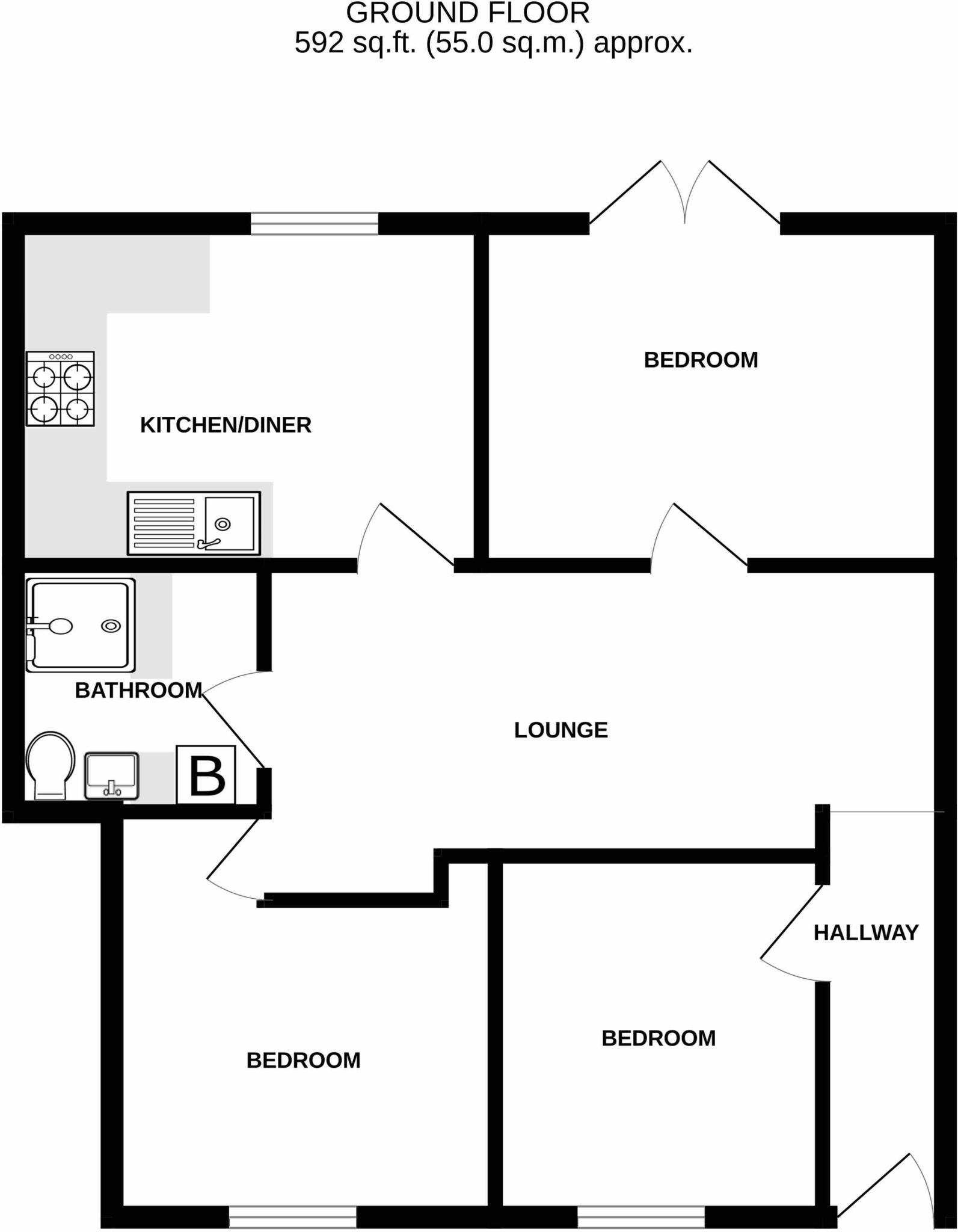 Avon Road, Chelmsford, Essex floorplan