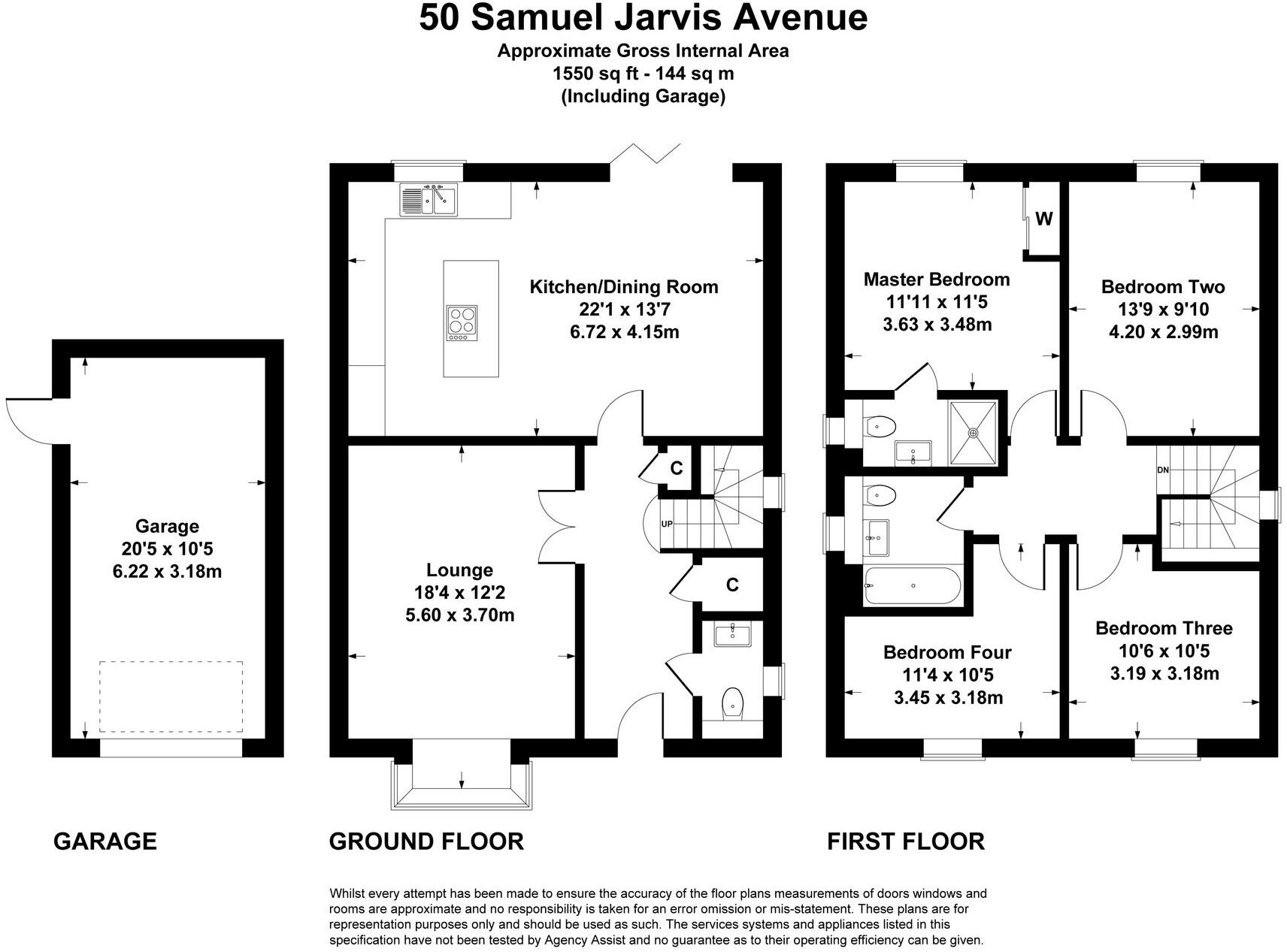 Samuel Jarvis Avenue, Fair Oak, SO50 floorplan