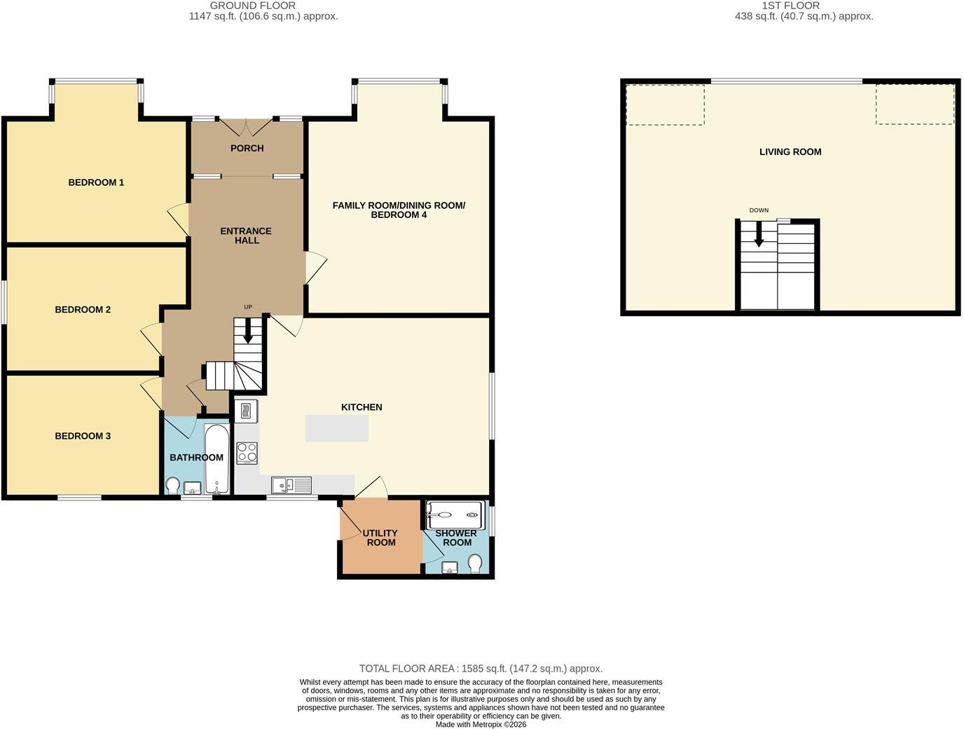 Higher Bolenna, Perranporth floorplan