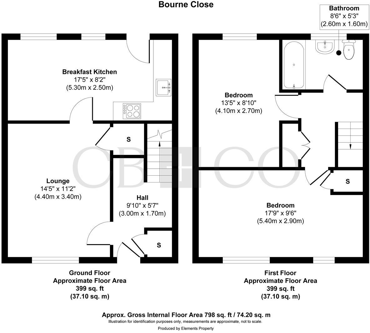 Bourne Close, Beeston, Nottingham floorplan