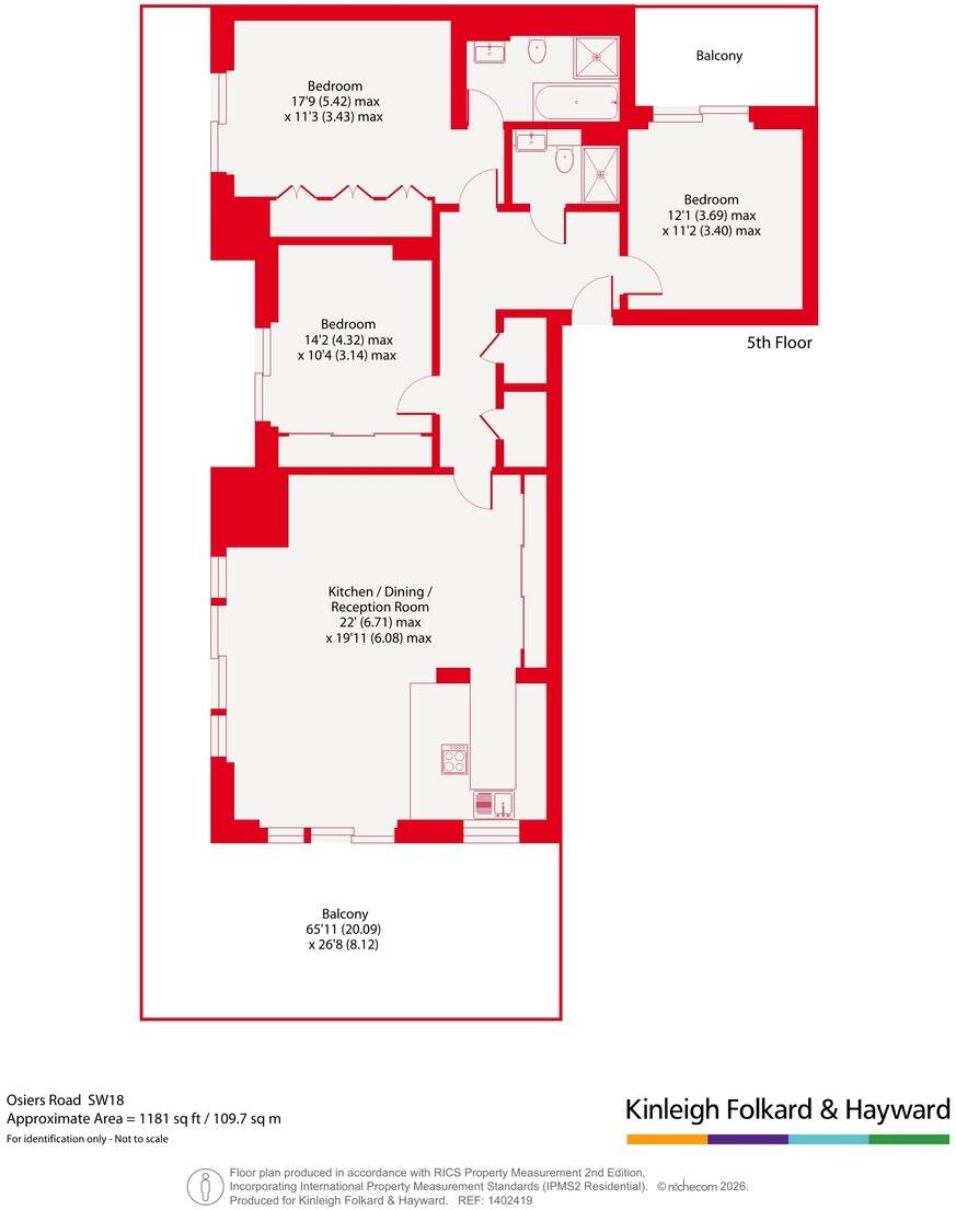 Osiers Road, Putney, London, SW18 floorplan
