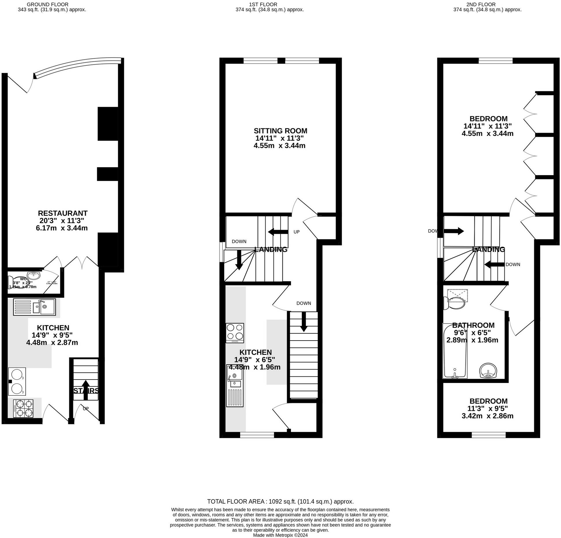 Papa Nino, Higher Market Street, East Looe, Cornwall floorplan