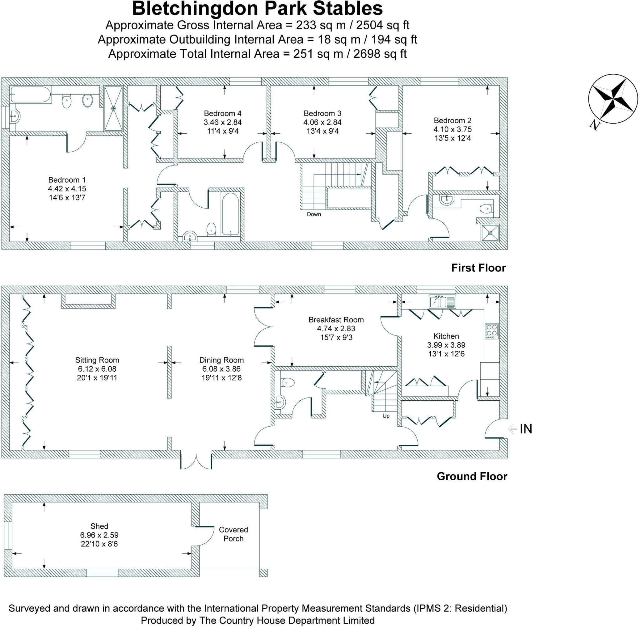 Bletchingdon Park Stables, Bletchingdon, Oxfordshire, OX5 floorplan