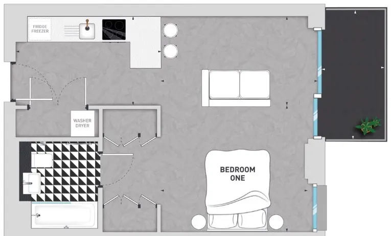 Beton, HA9 floorplan