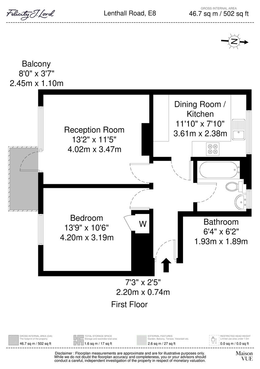 Lenthall Road, London E8 floorplan
