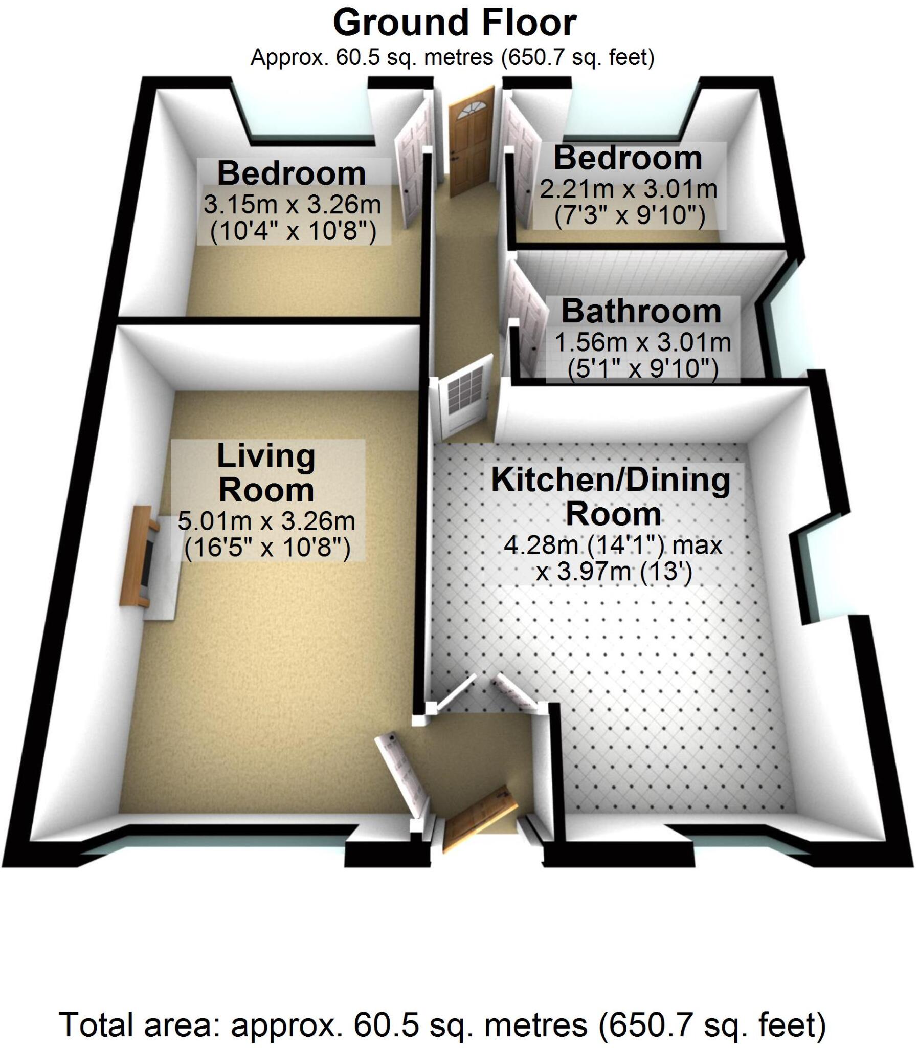 Hinton Close, Bamford, Rochdale, OL11 floorplan