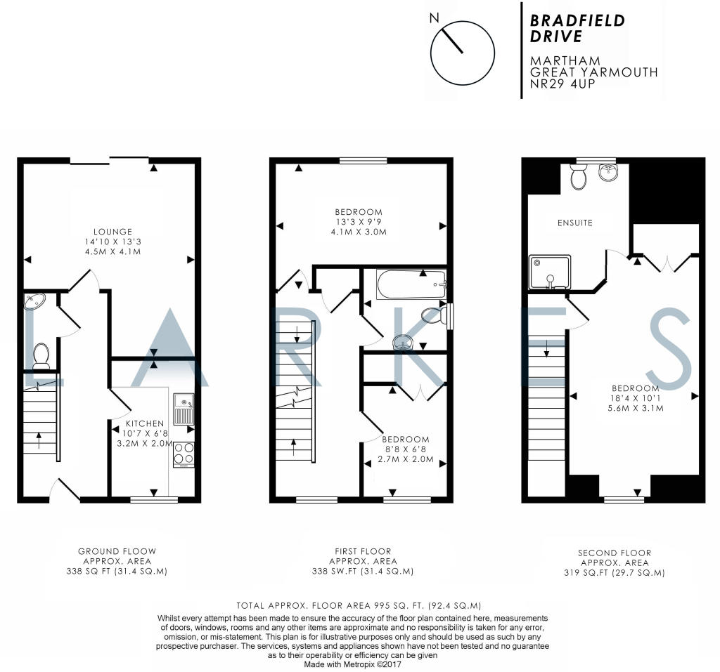 Bradfield Drive, Martham floorplan