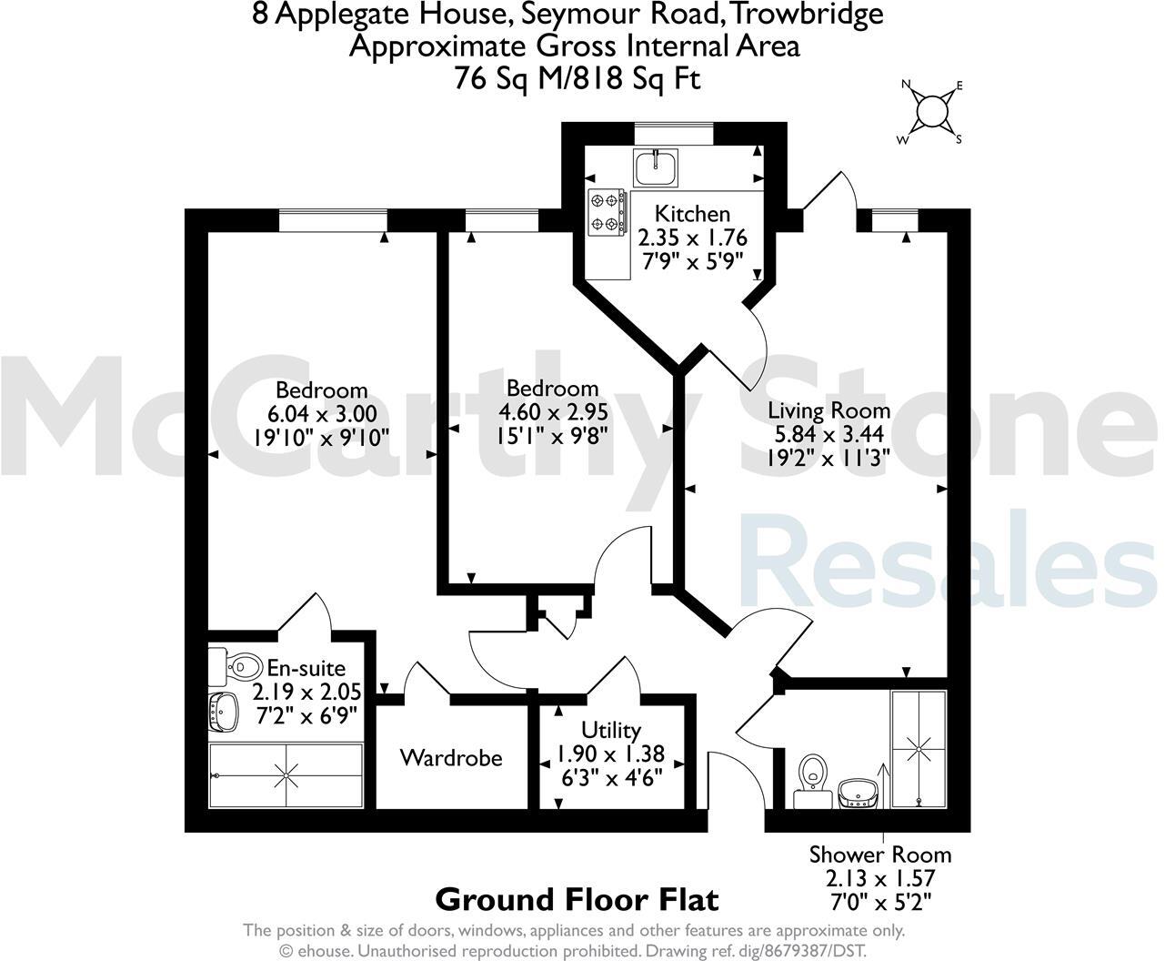 Applegate House, Seymour Road, Trowbridge floorplan