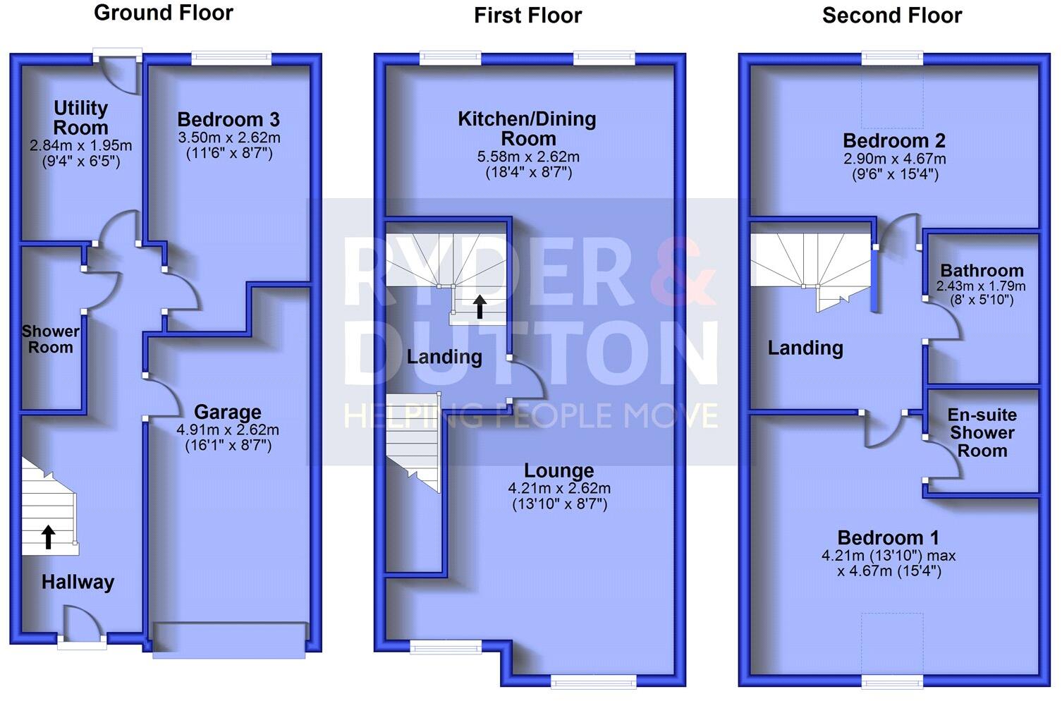 Tamewater Court, Dobcross, Saddleworth, OL3 floorplan