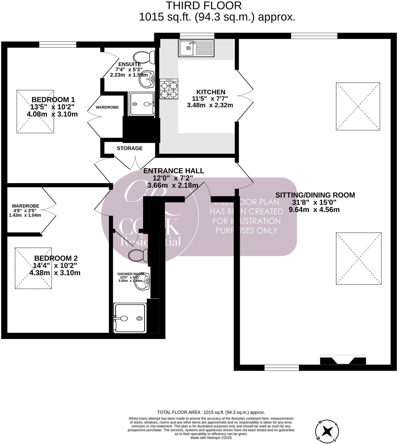 99, Promenade, Cheltenham floorplan