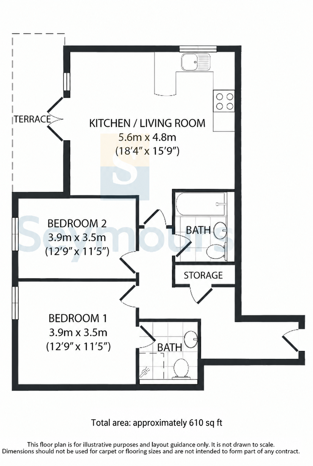 Sandringham Court, Guildford Road, Woking, Surrey, GU22 floorplan