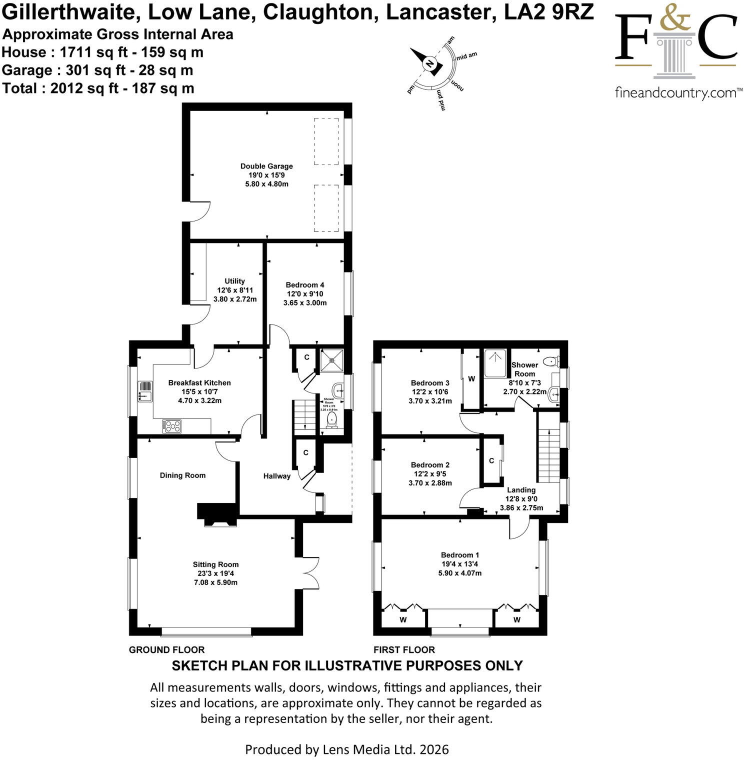 Gillerthwaite, Low Lane, Claughton, Lancaster, LA2 9RZ floorplan