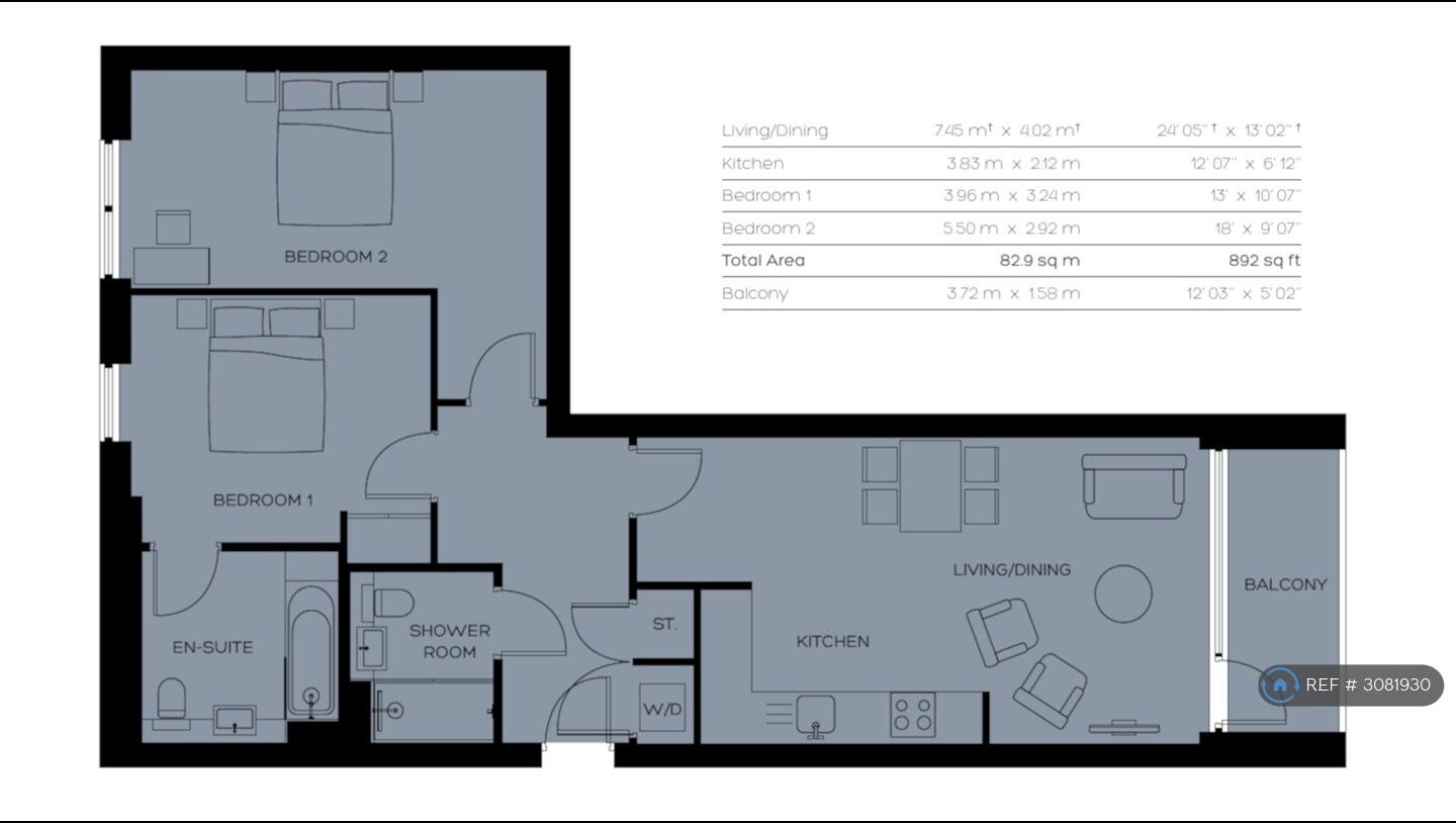 Lakeside Drive, London, NW10 floorplan