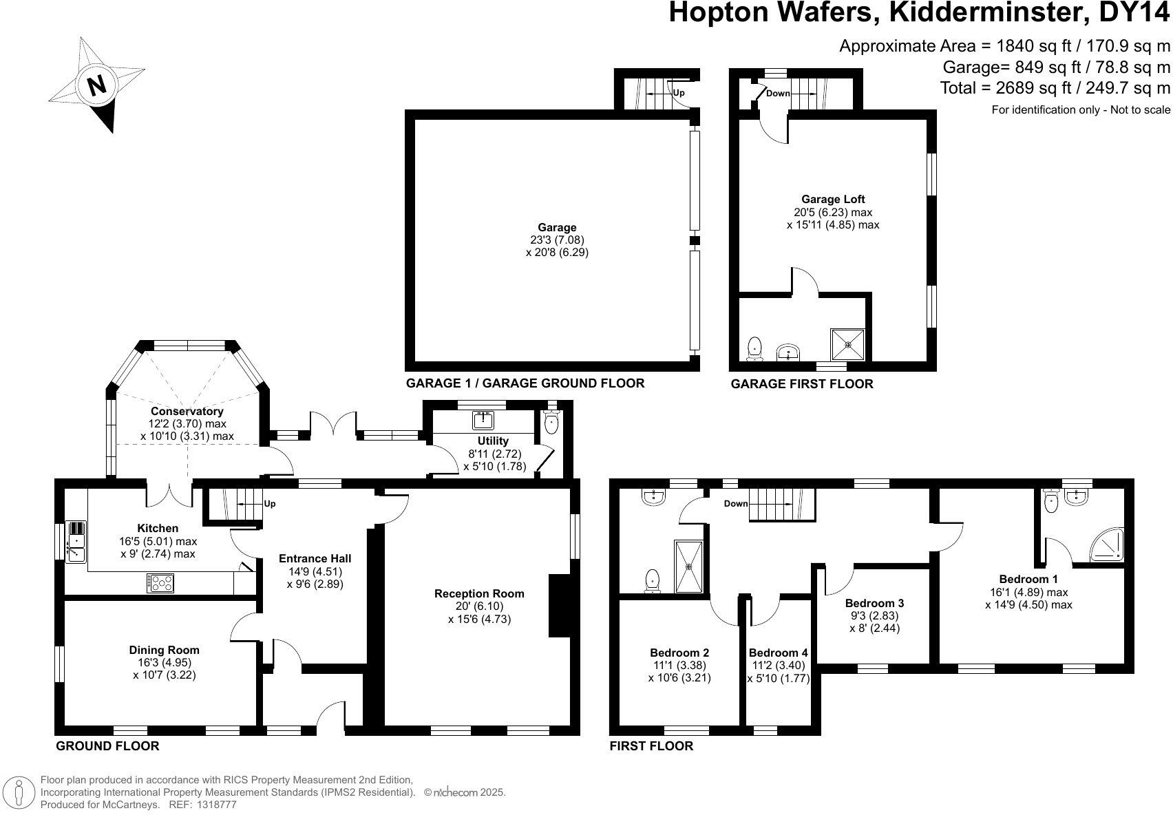 Hopton Wafers, Kidderminster, Worcestershire floorplan
