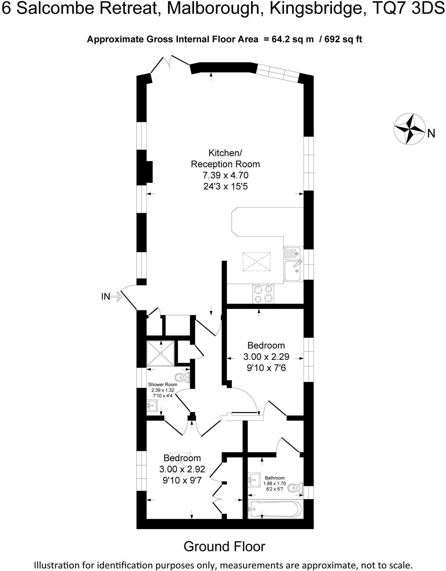 Soar Mill Cove, Salcombe floorplan