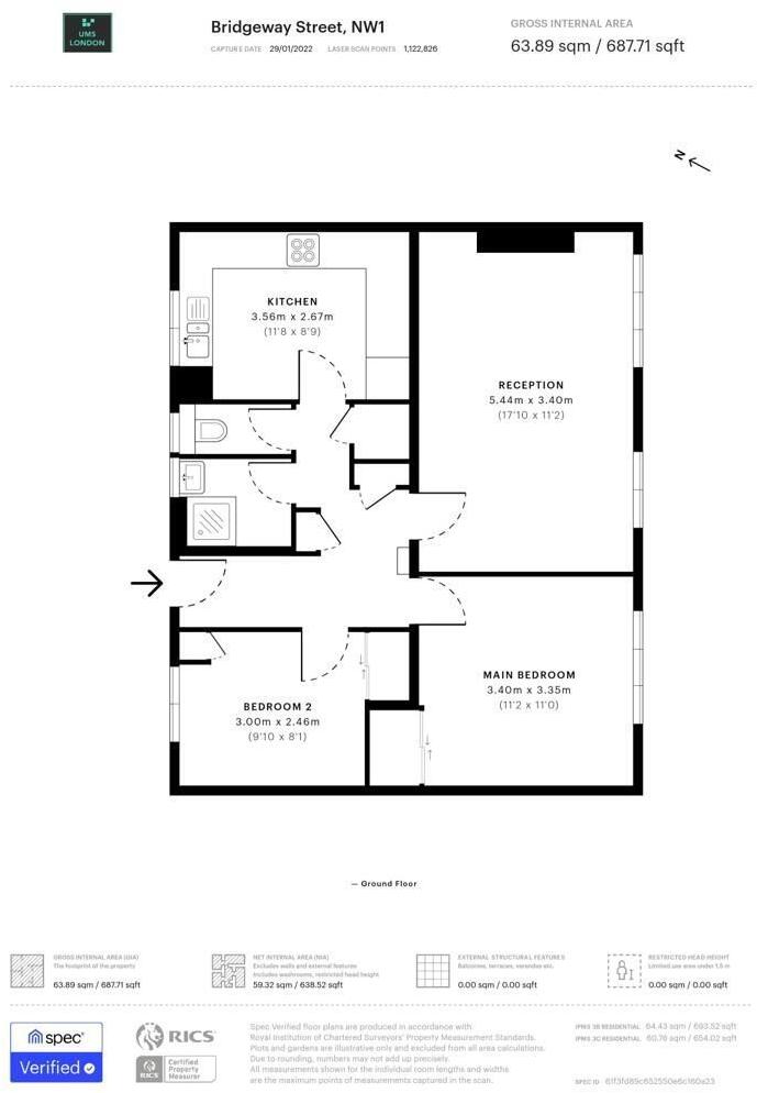 Bridgeway Street, NW1 floorplan