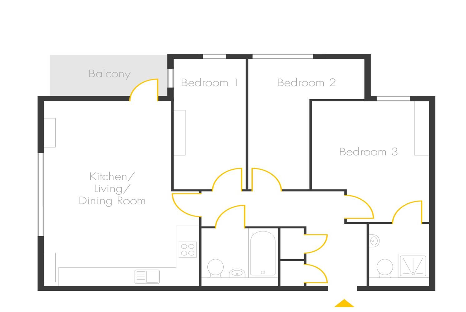 One Eighty Stratford, London E15 floorplan