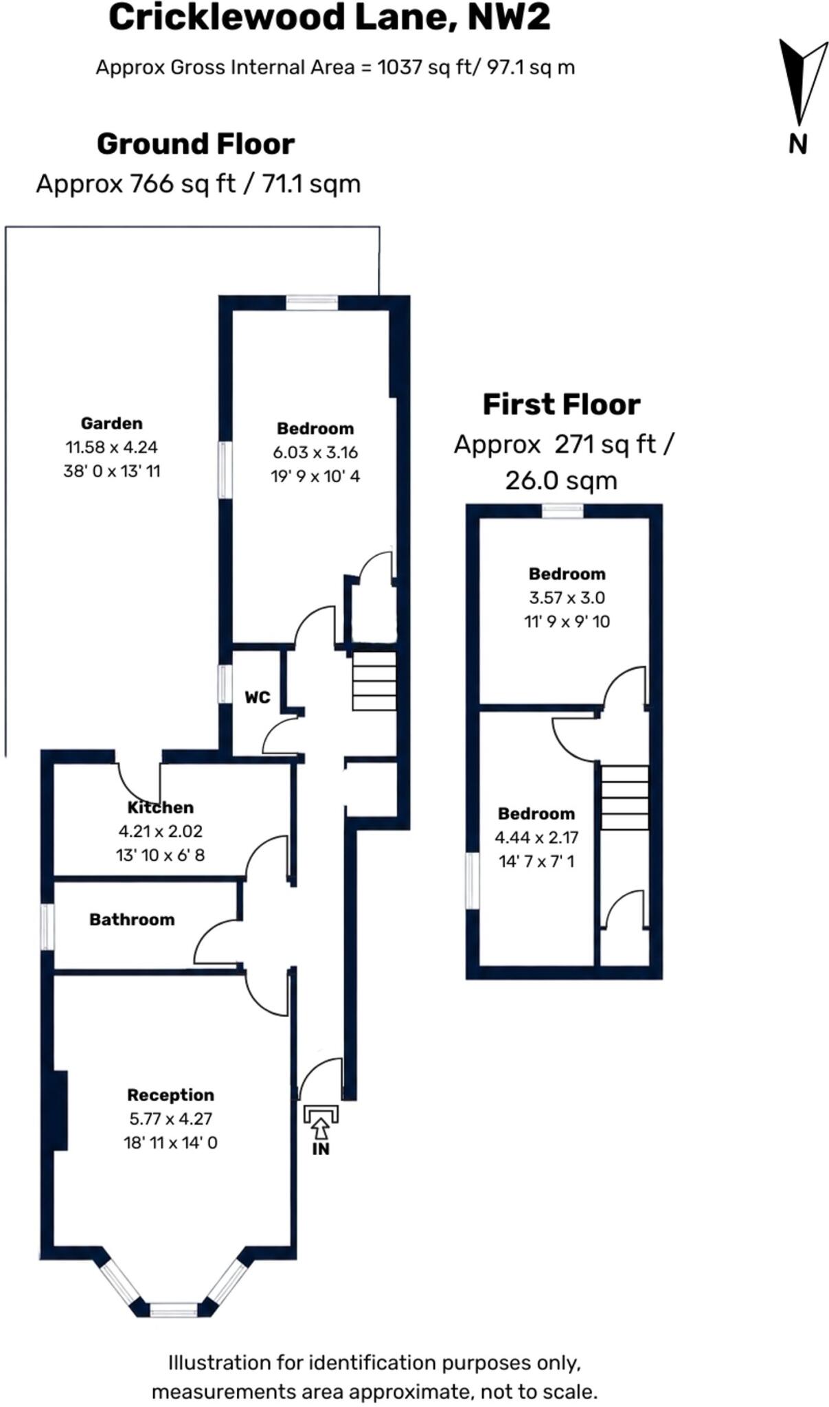 Cricklewood Lane, London, NW2 floorplan