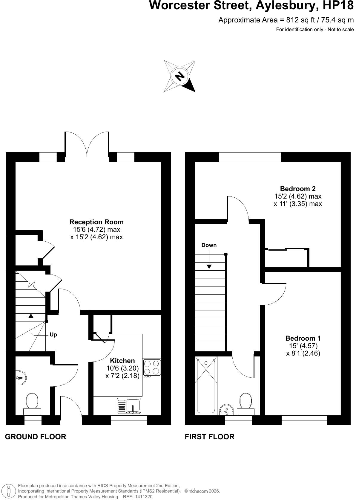 Worcester Street, Aylesbury, Buckinghamshire, HP18 floorplan