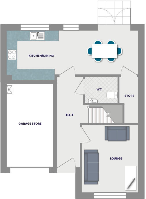 Wharfedale Drive, Wakefield, West Yorkshire, WF6 2TL floorplan