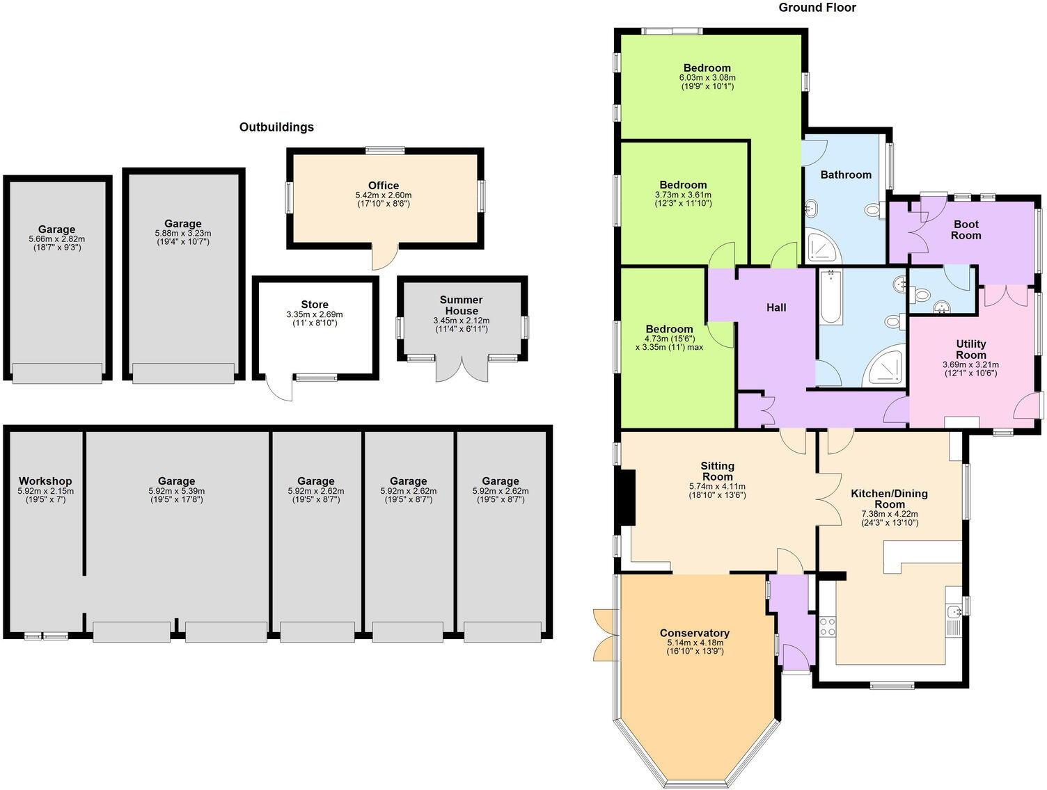 A Spacious Detached Bungalow With Stunning Views In Golford floorplan
