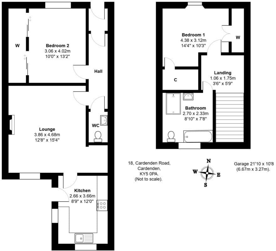 18 Cardenden Road Cardenden KY5 0PA floorplan