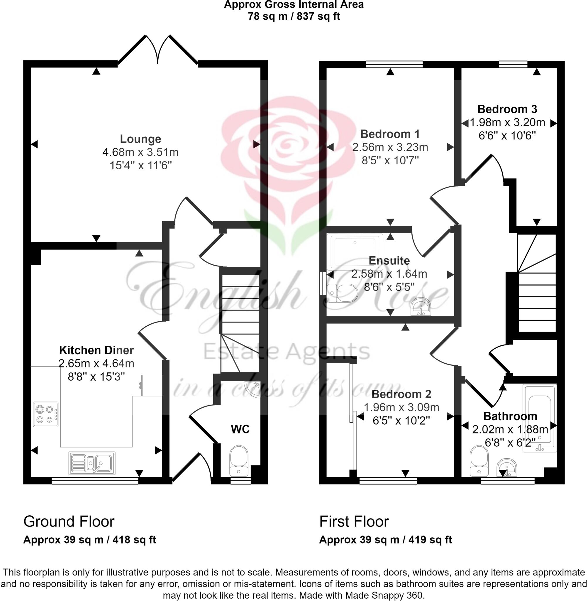 Piper Street, Shirebrook floorplan