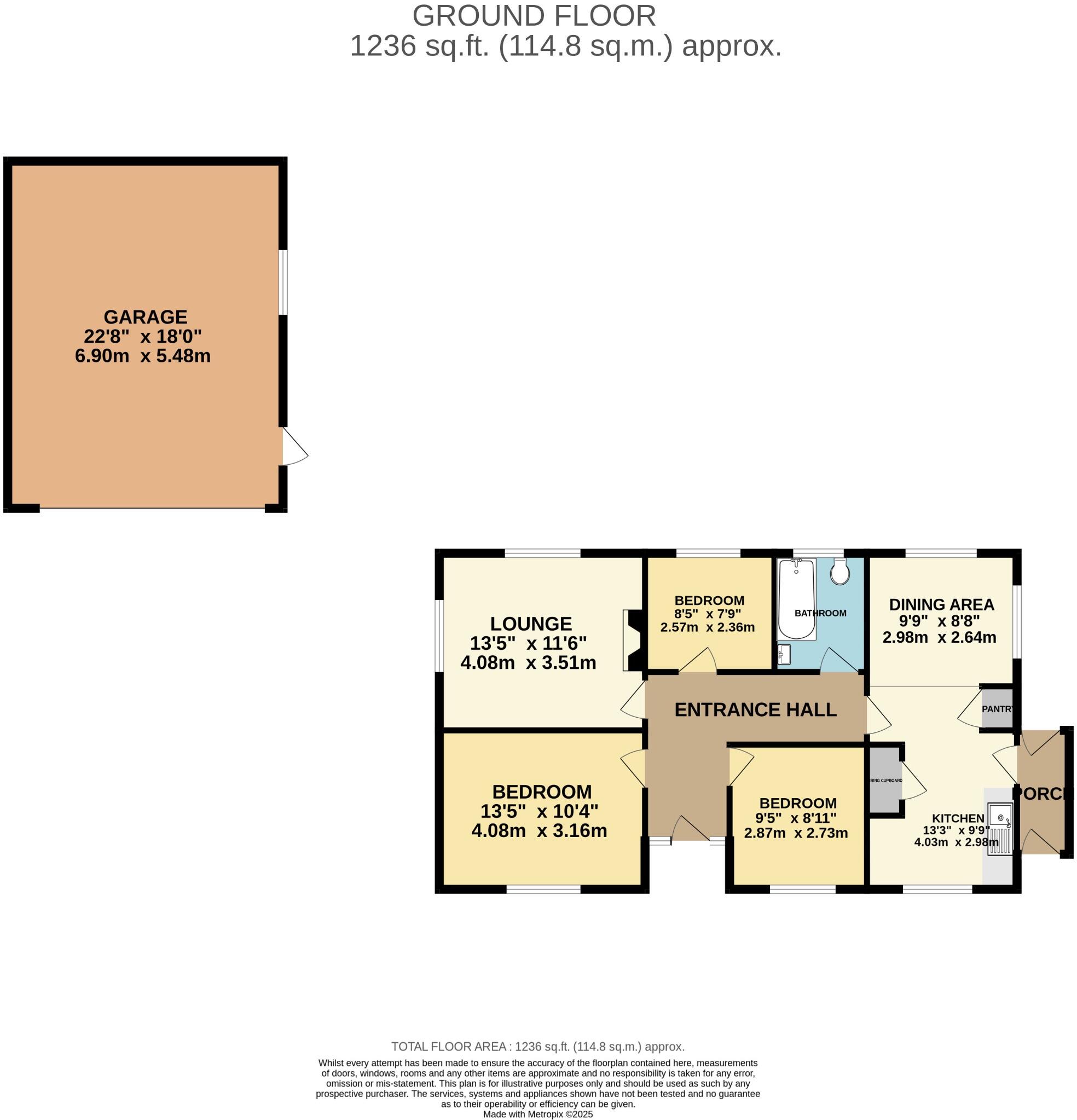 Bungalow with outstanding planing application - Yorkley, Lydney floorplan
