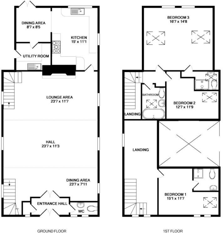 The Old Mission Hall, Warwick Road, Banbury, Oxfordshire, OX16 2AP floorplan
