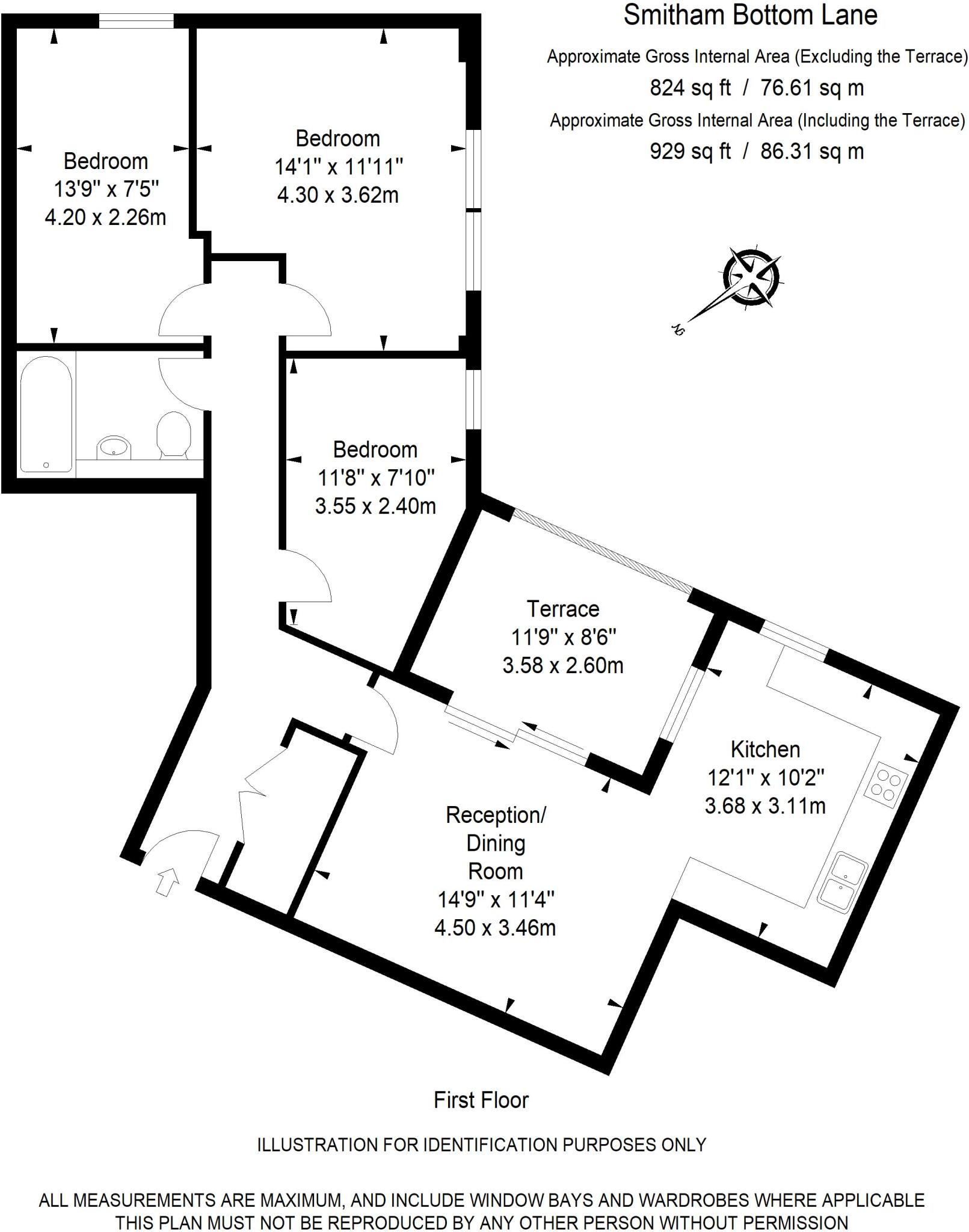 1 Smitham Bottom Lane, Purley floorplan