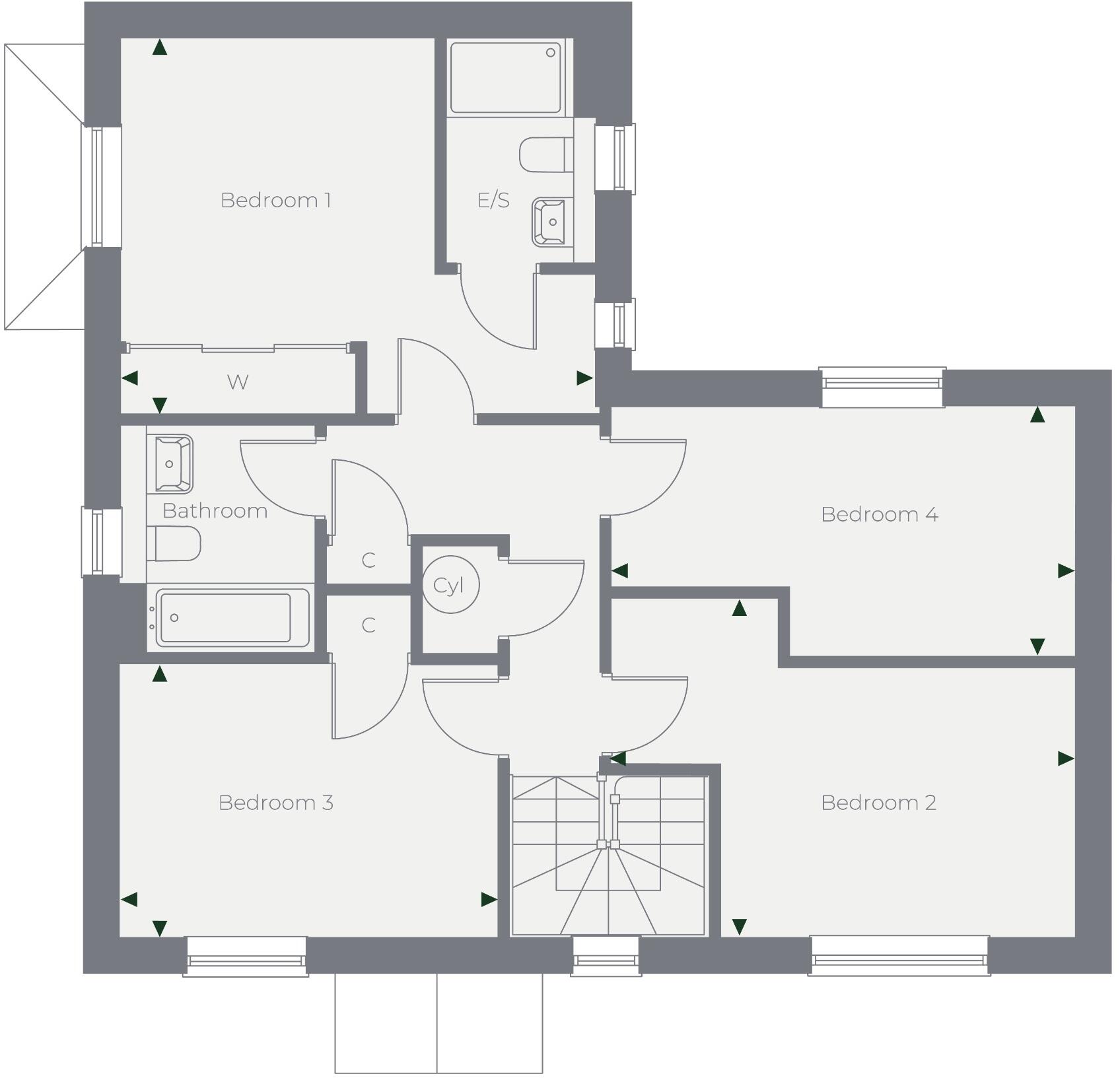 The Carriages, Woods Drive, Castle Cary floorplan