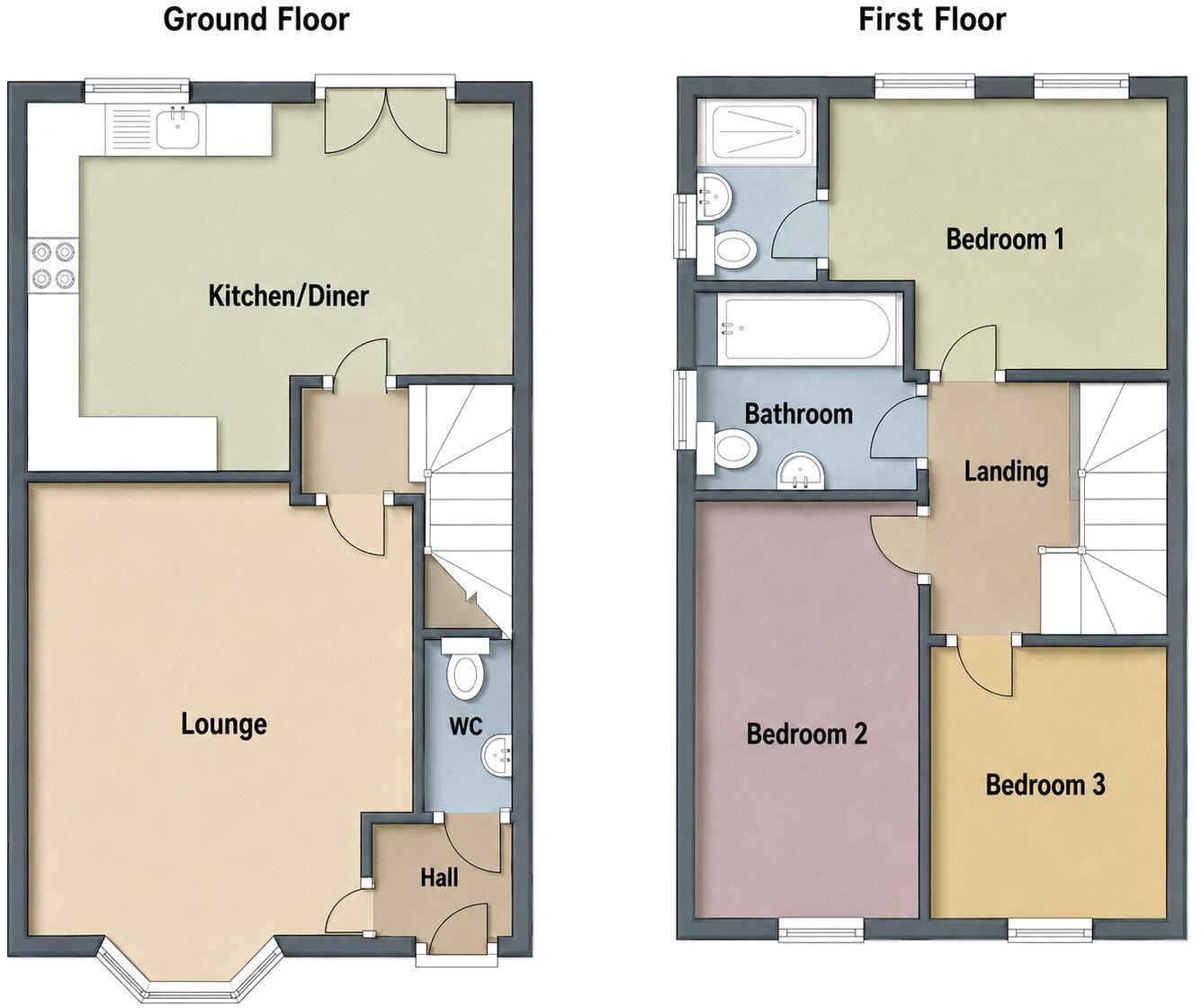 Carr Close, Rochdale, Greater Manchester, OL16 floorplan