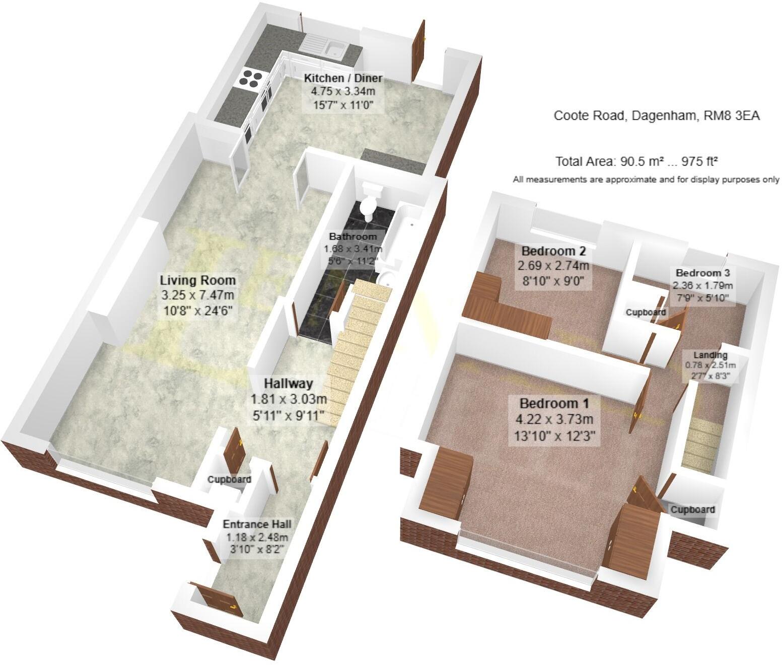 Coote Road, Dagenham, RM8 3EA floorplan