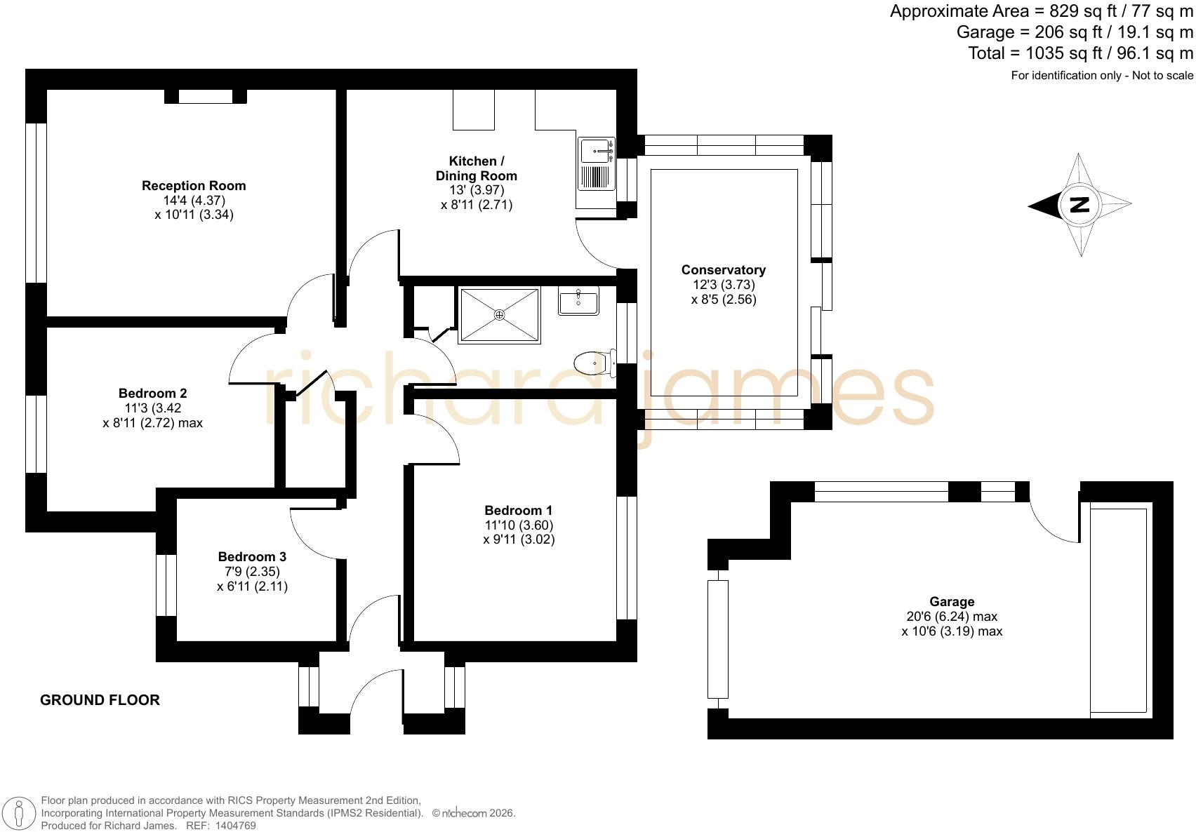 Dart Avenue, Haydon Wick, Swindon, SN25 floorplan