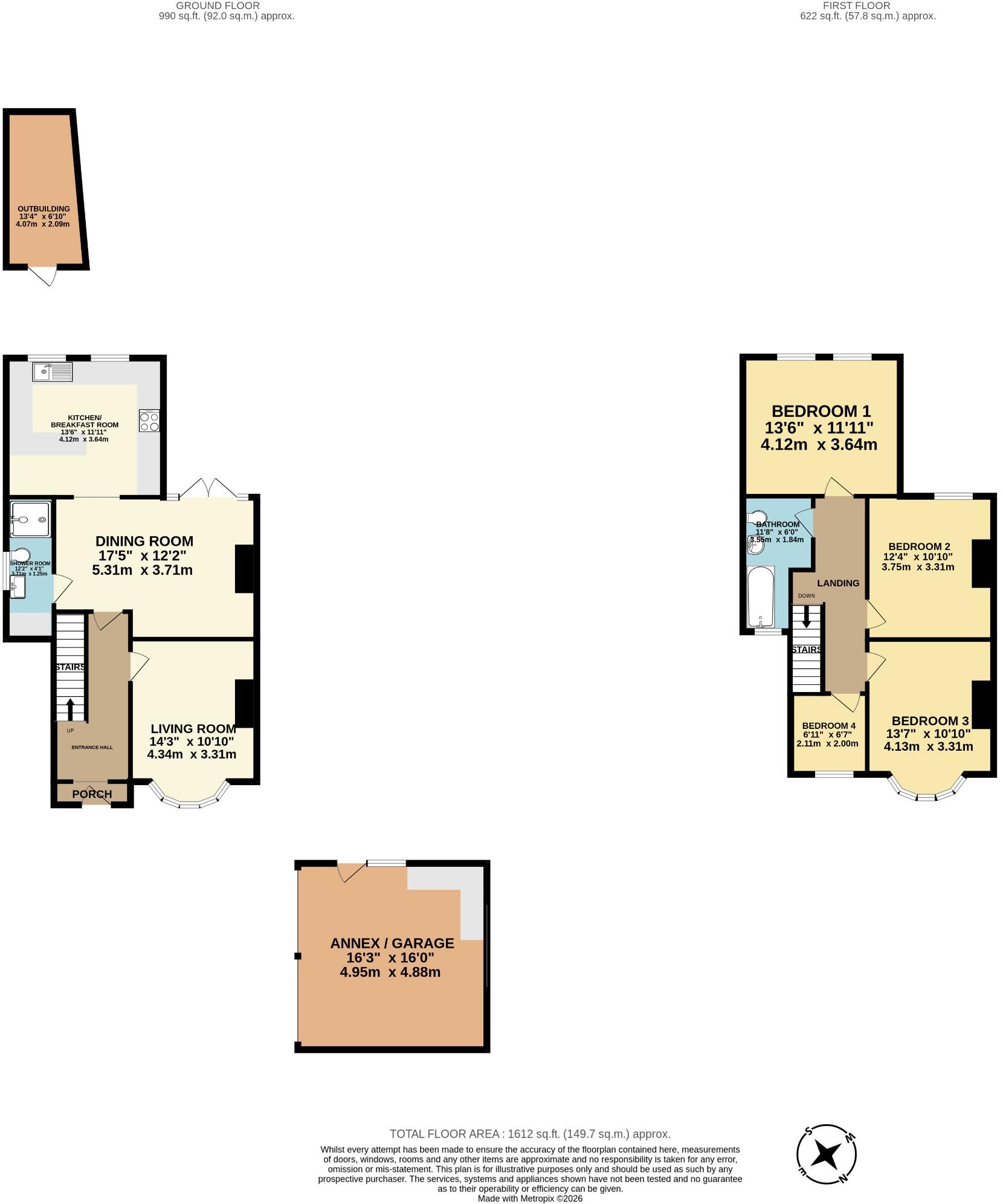Park Avenue, Sittingbourne, ME10 1QX floorplan