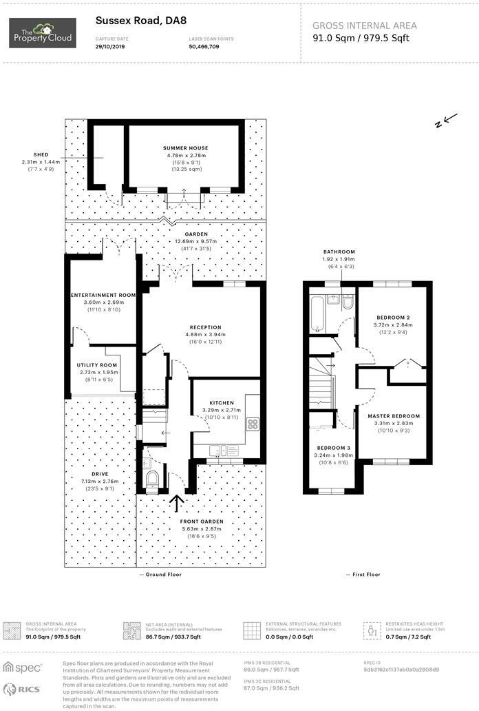 Sussex Road, Erith, Kent, DA8 floorplan