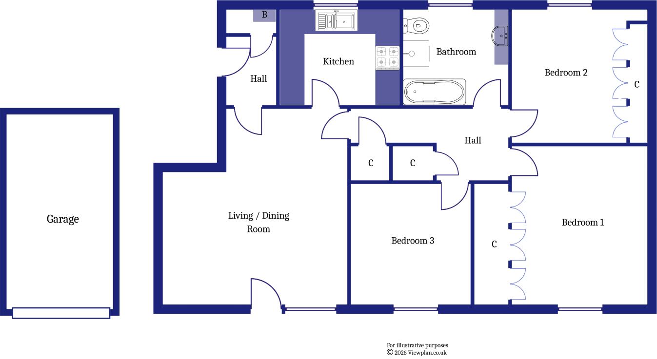 Albany Court, Beach Road, Penarth floorplan