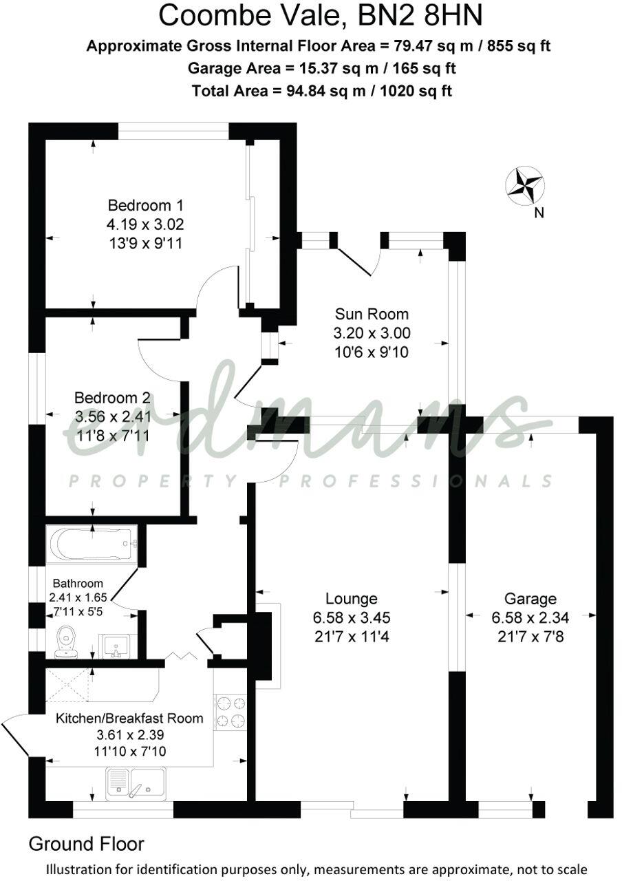 Coombe Vale, Saltdean, BN2 floorplan